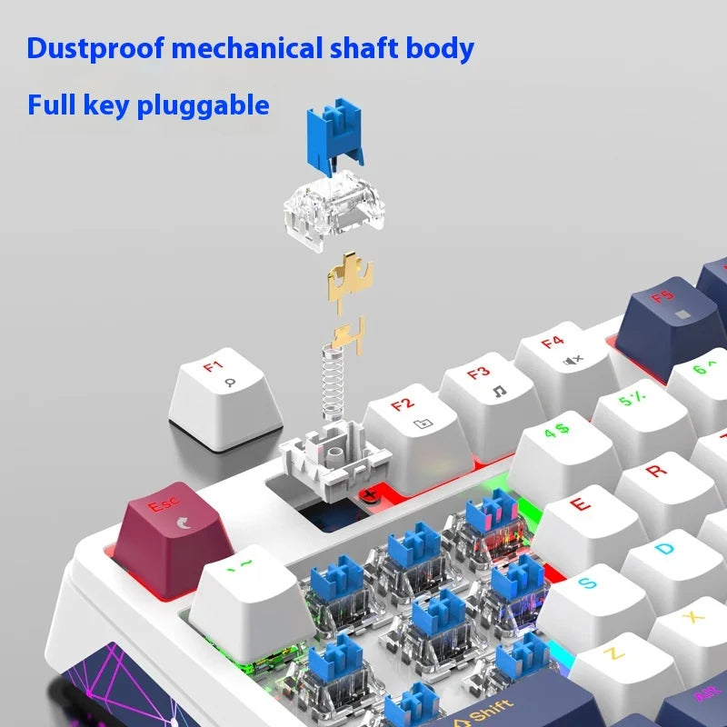 XUNFOX K85 wired mechanical keyboard for esports games